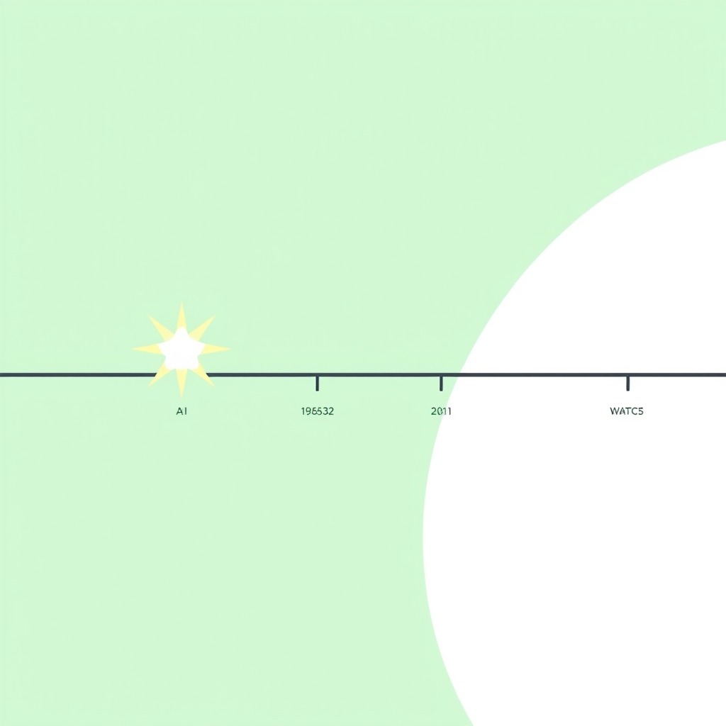 a timeline with a bright star burst marking one moment, a small scissors shape at the cut point