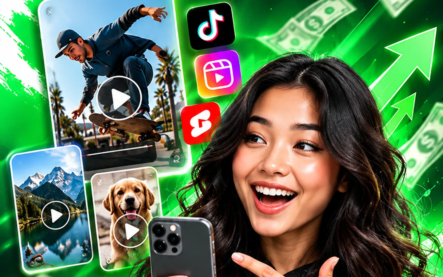 Clip Viral Videos, Promote AllGig & Earn Money campaign